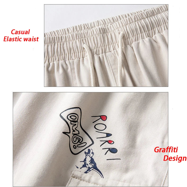 Harajuku Anime Cargo Pants Baggy Streetwear Wide leg Oversize Casual Ankle-length