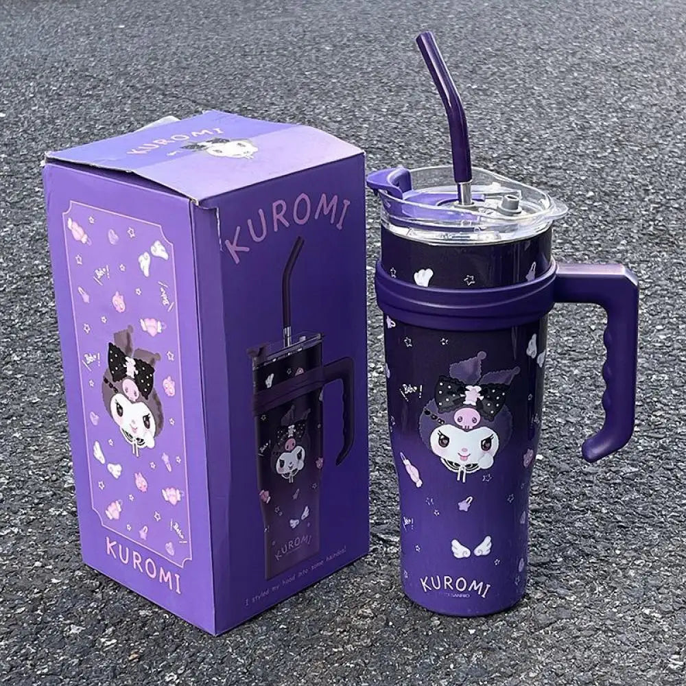 Cute Sanrio kawaii kuromi thermos cup