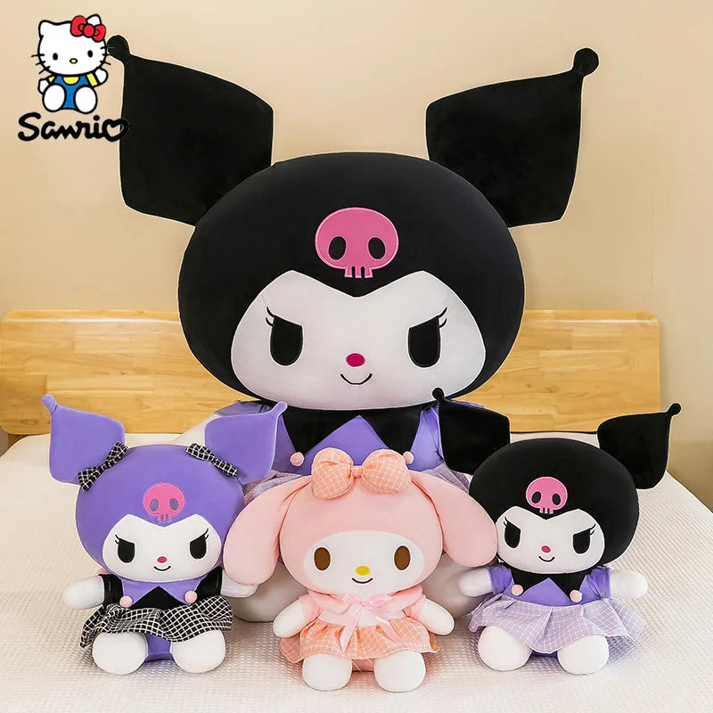 Sanrio Plushies Dolls Cartoon Kuromi Stuffed Plush Doll My Melody Plush Toys Pillow