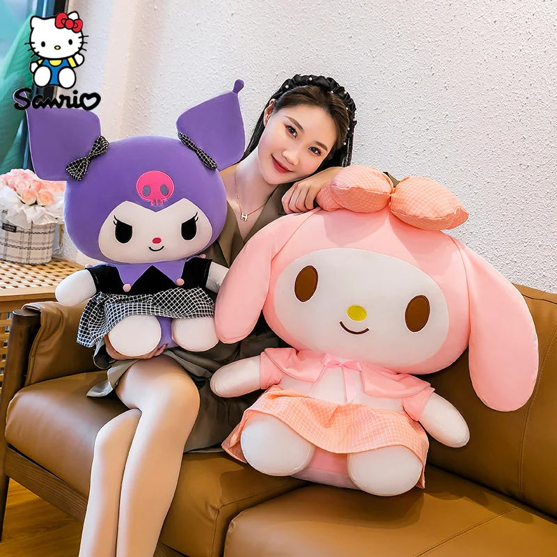 Sanrio Plushies Dolls Cartoon Kuromi Stuffed Plush Doll My Melody Plush Toys Pillow