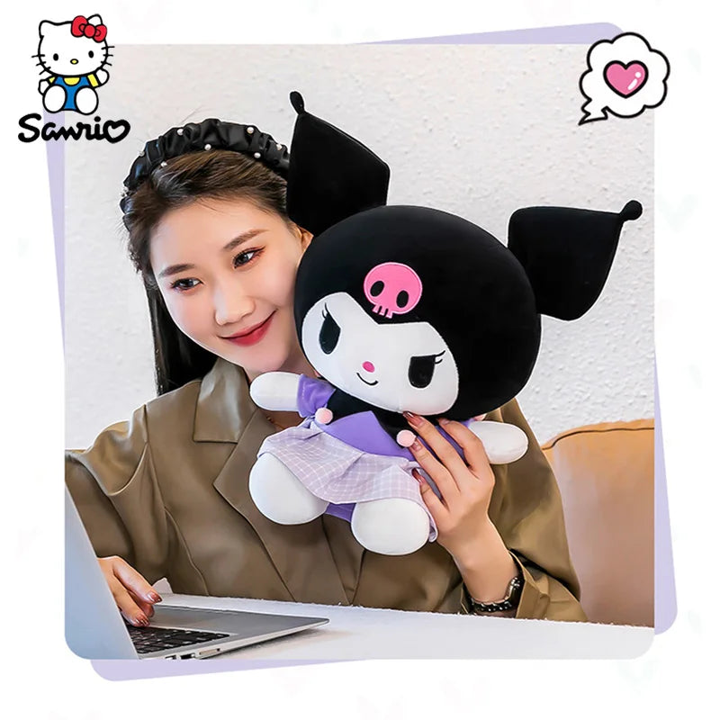 Sanrio Plushies Dolls Cartoon Kuromi Stuffed Plush Doll My Melody Plush Toys Pillow