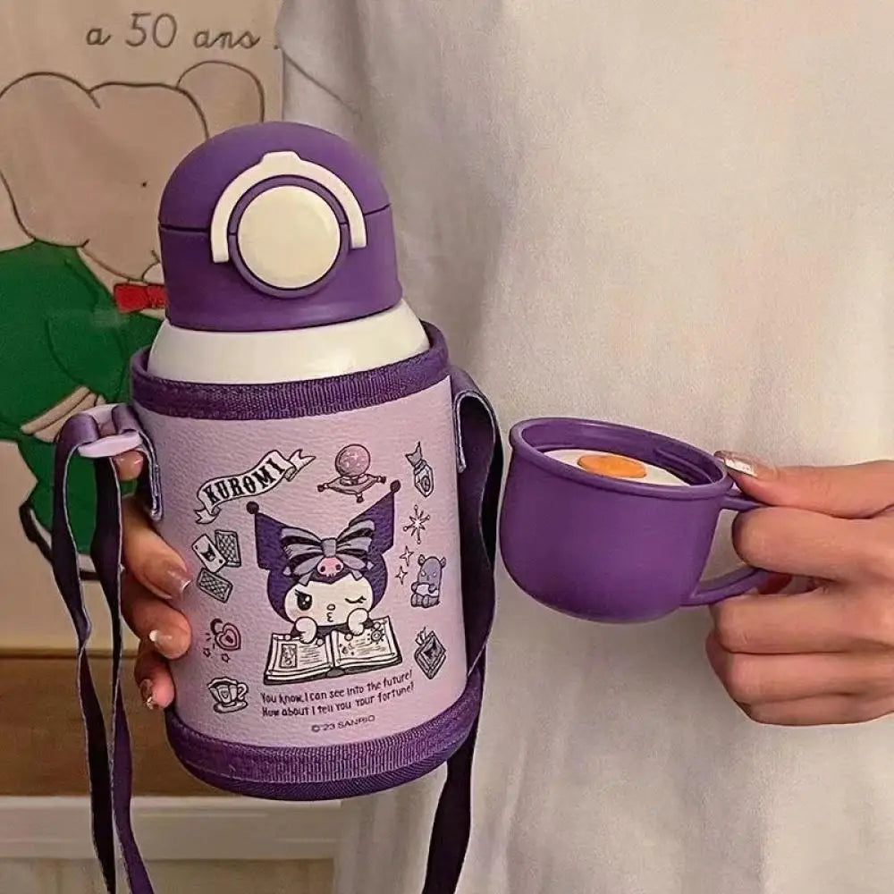 Cute Sanrio kawaii kuromi thermos cup