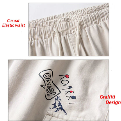 Harajuku Anime Cargo Pants Baggy Streetwear Wide leg Oversize Casual Ankle-length