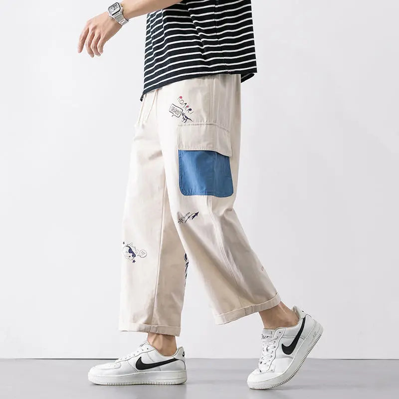 Harajuku Anime Cargo Pants Baggy Streetwear Wide leg Oversize Casual Ankle-length