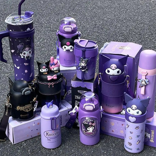 Cute Sanrio kawaii kuromi thermos cup