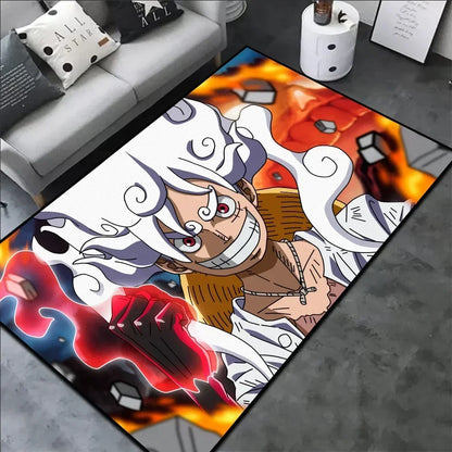 Luffy Gear 5 One Piece Customize Cartoon Rug