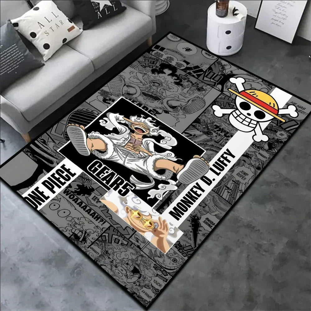 Luffy Gear 5 One Piece Customize Cartoon Rug
