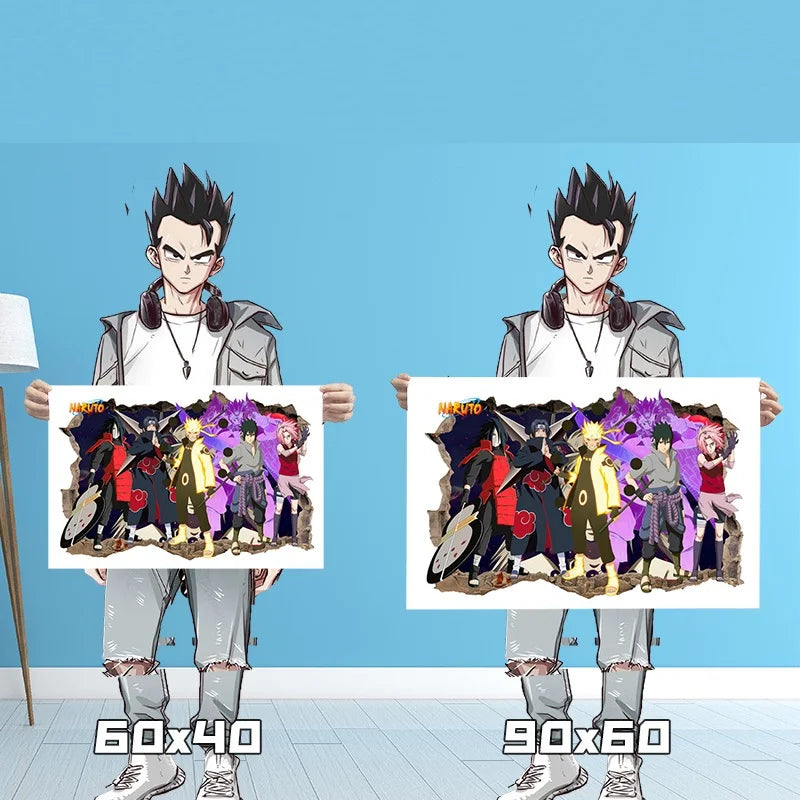Cartoon Anime 3D Wall Sticker