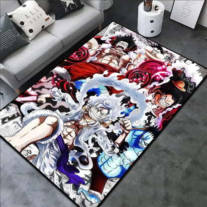Luffy Gear 5 One Piece Customize Cartoon Rug