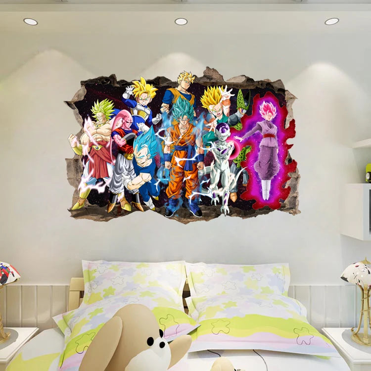 Cartoon Anime 3D Wall Sticker