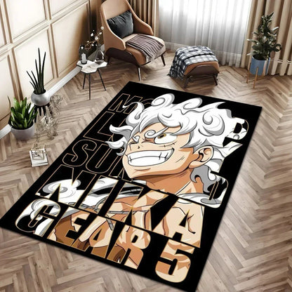 Luffy Gear 5 One Piece Customize Cartoon Rug