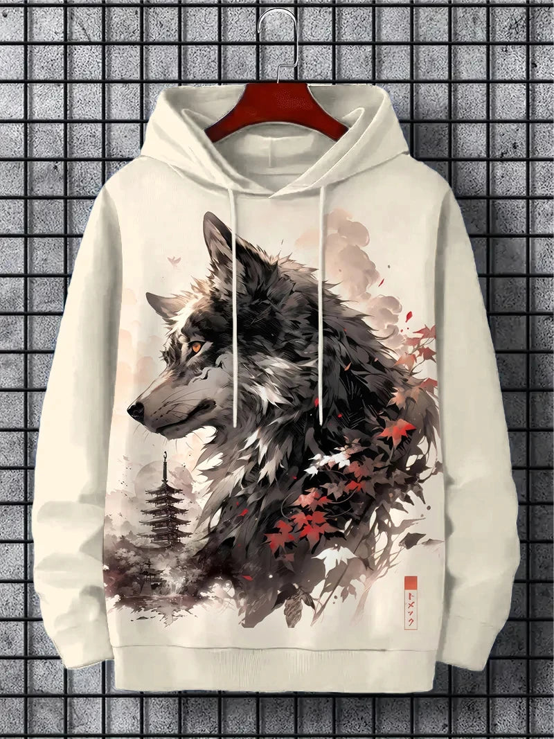 Fun Japanese Harajuku fashion men's hoodie