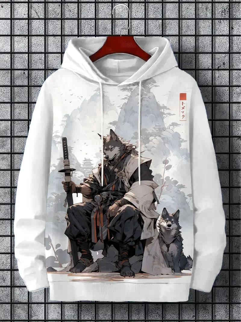 Fun Japanese Harajuku fashion men's hoodie