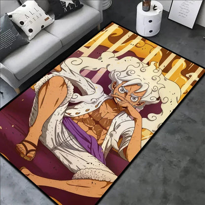 Luffy Gear 5 One Piece Customize Cartoon Rug
