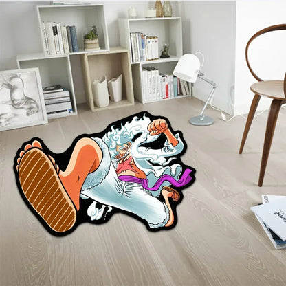 Luffy Gear 5 One Piece Customize Cartoon Rug
