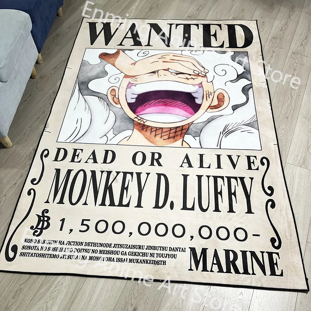Luffy Gear 5 One Piece Customize Cartoon Rug