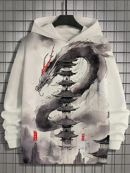 Fun Japanese Harajuku fashion men's hoodie