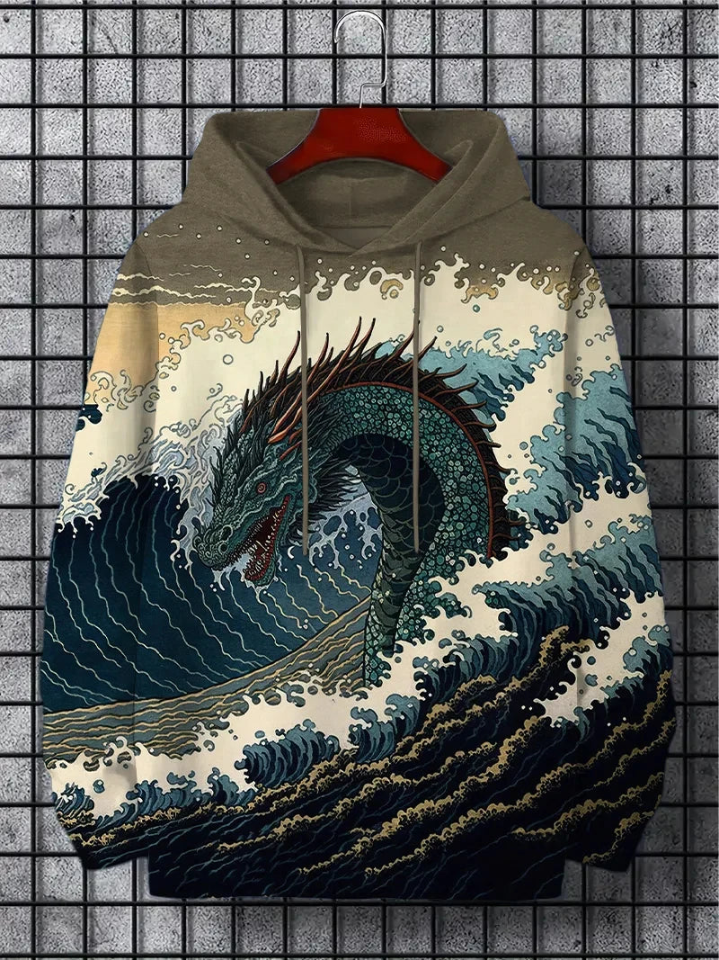 Fun Japanese Harajuku fashion men's hoodie
