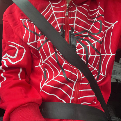 Spider Print goth Punk Sweatshirt