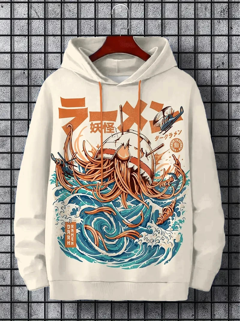 Fun Japanese Harajuku fashion men's hoodie