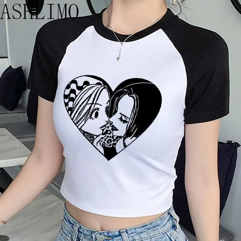 Anime Summer Crop Top T Shirts