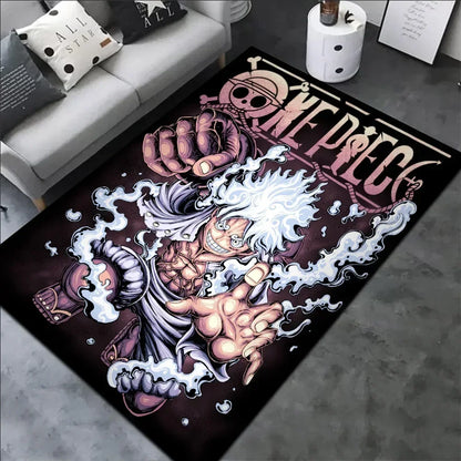 Luffy Gear 5 One Piece Customize Cartoon Rug