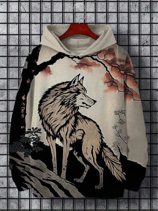 Fun Japanese Harajuku fashion men's hoodie