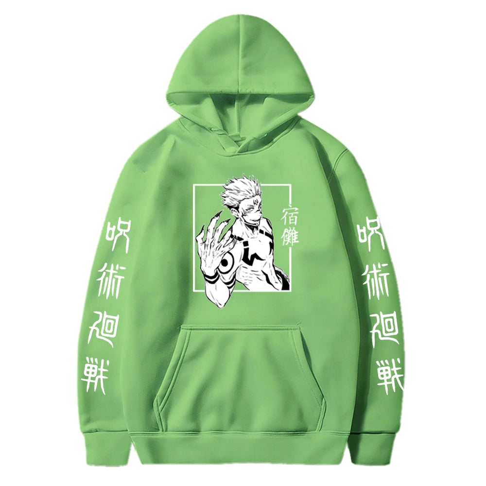 Harajuku Hoodies Unisex Jujutsu Kaisen Anime Ryomen Sukuna