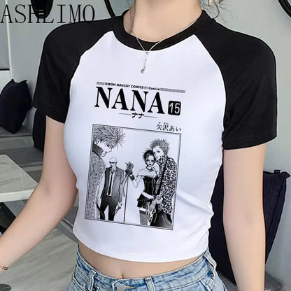 Anime Summer Crop Top T Shirts