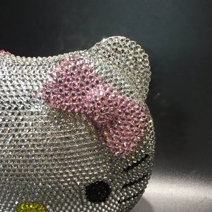 Anime Hello Kitty Handmade Diamond-set Lady's Clutch