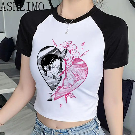 Anime Summer Crop Top T Shirts