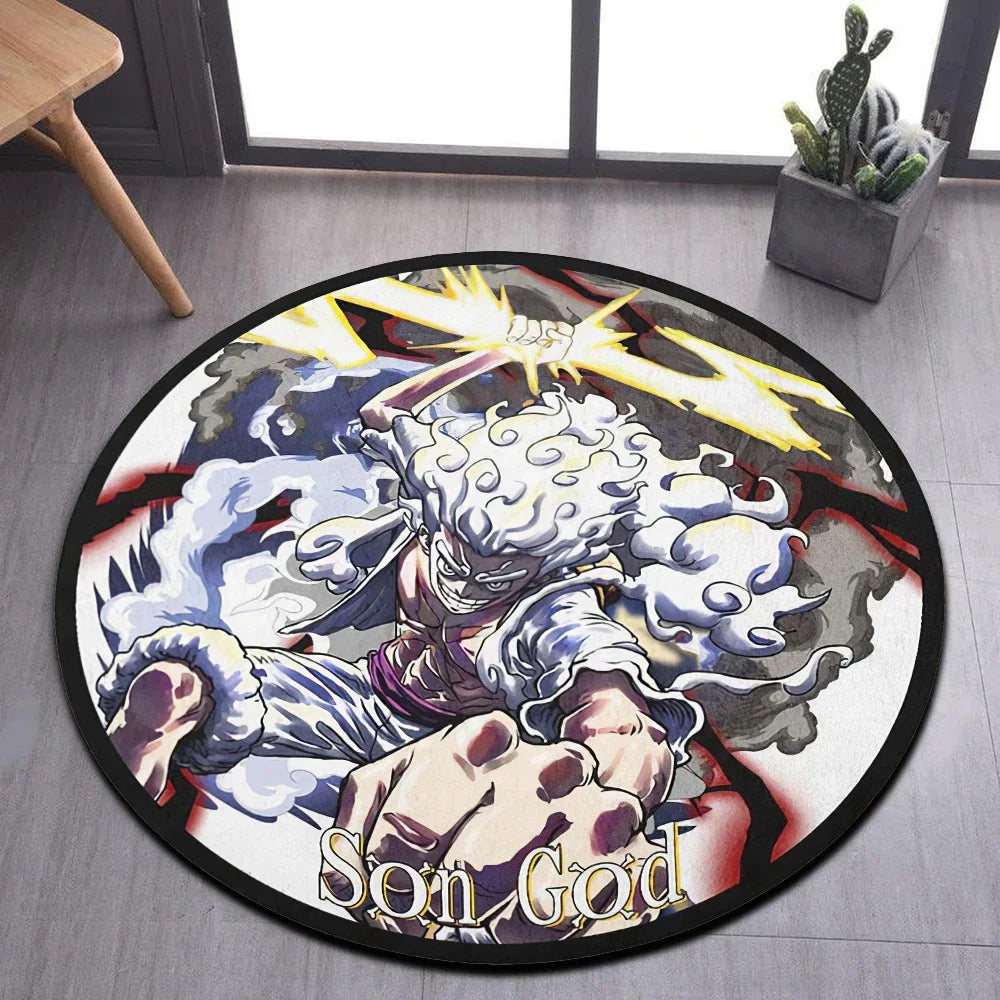 Luffy Gear 5 One Piece Customize Cartoon Rug