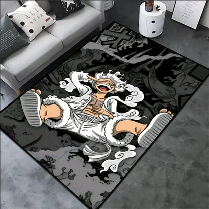 Luffy Gear 5 One Piece Customize Cartoon Rug