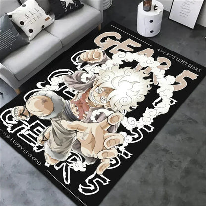 Luffy Gear 5 One Piece Customize Cartoon Rug