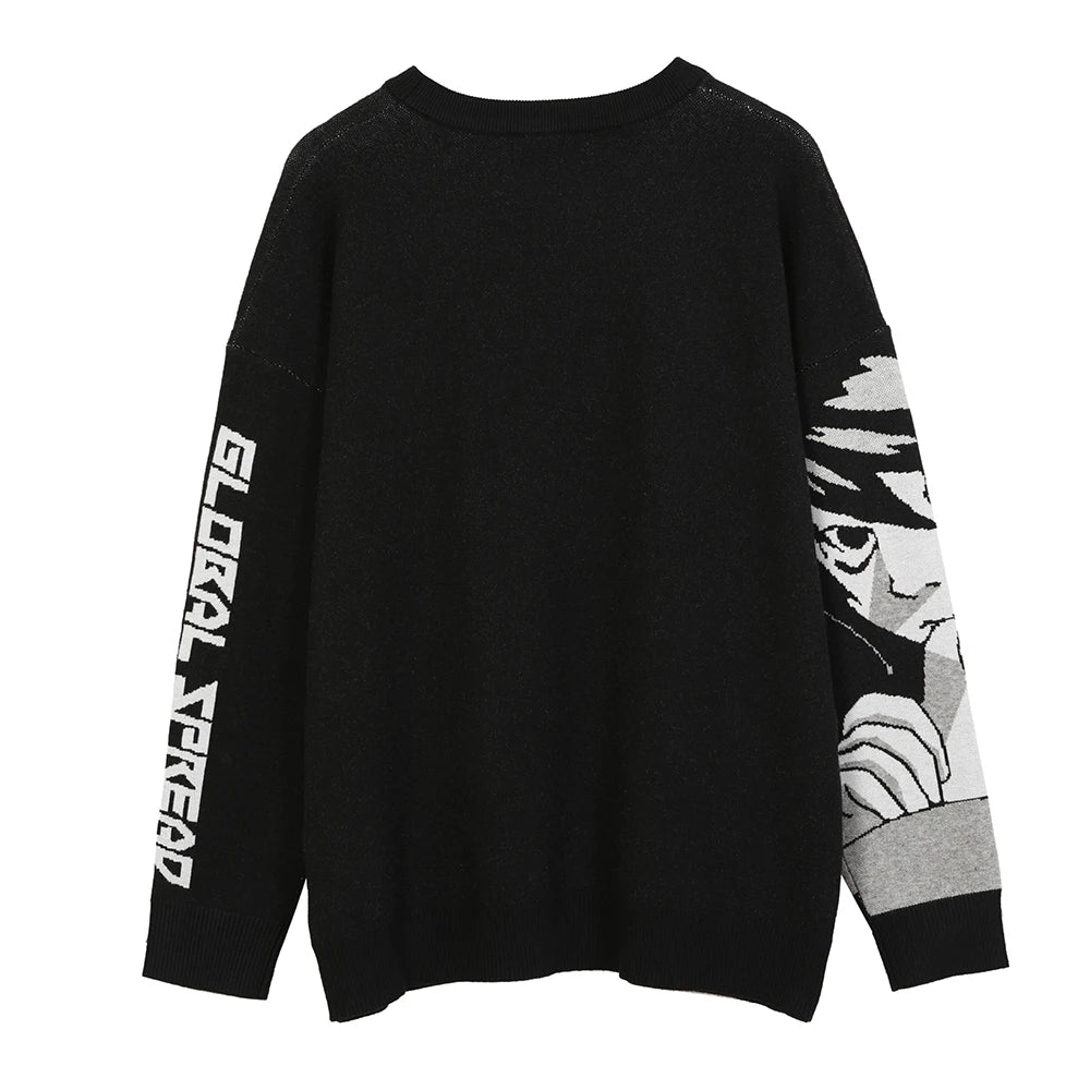 Anime Loose Misa Amane Harajuku Knit Oversize Uniform Streetwear Top