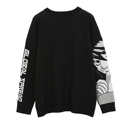 Anime Loose Misa Amane Harajuku Knit Oversize Uniform Streetwear Top