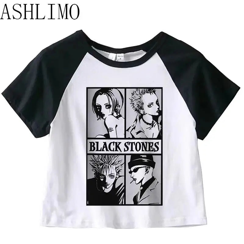 Anime Summer Crop Top T Shirts