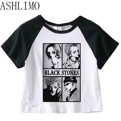 Anime Summer Crop Top T Shirts