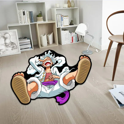 Luffy Gear 5 One Piece Customize Cartoon Rug