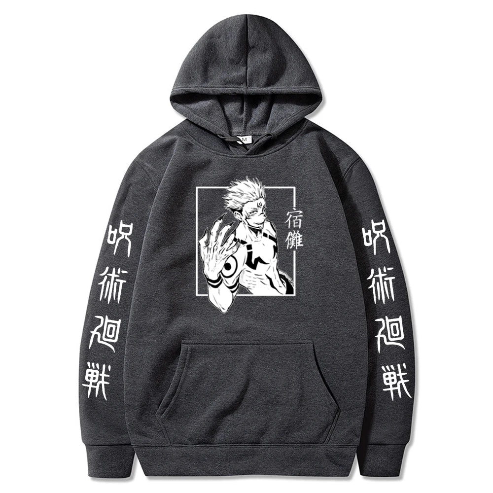 Harajuku Hoodies Unisex Jujutsu Kaisen Anime Ryomen Sukuna