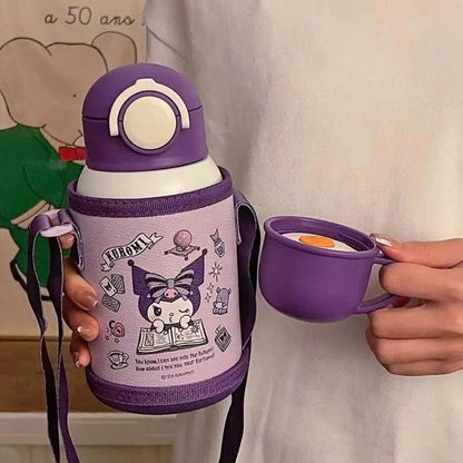 Cute Sanrio kawaii kuromi thermos cup