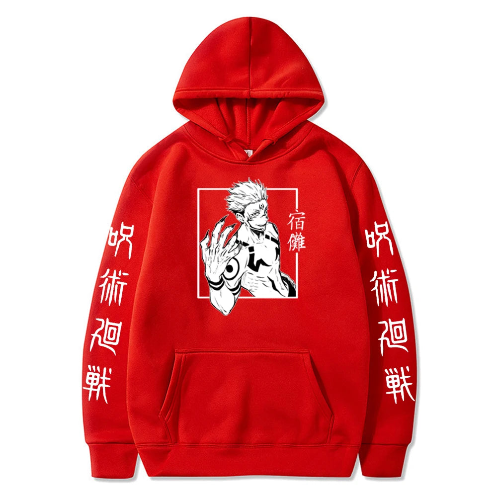 Harajuku Hoodies Unisex Jujutsu Kaisen Anime Ryomen Sukuna